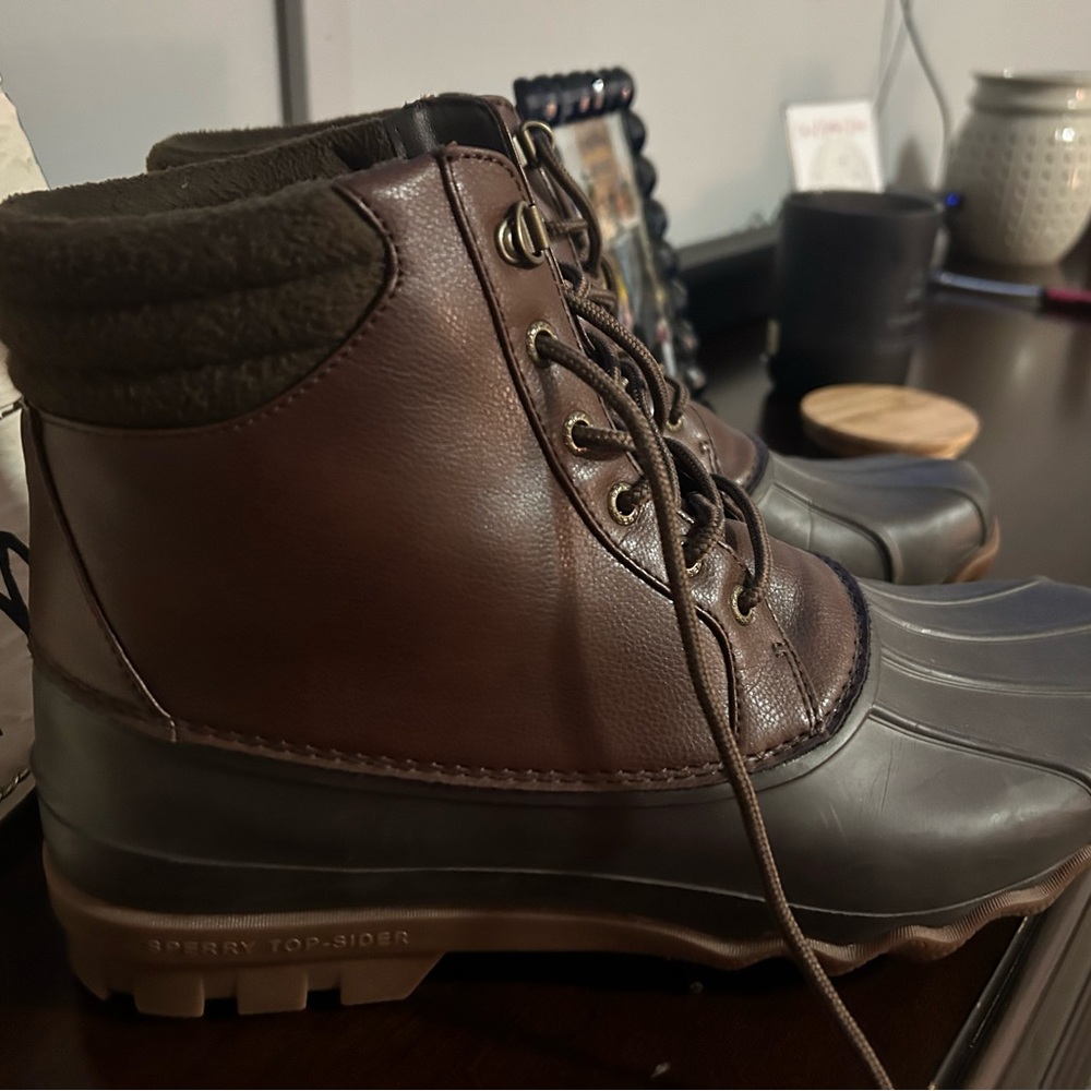 Sperry Men’s Boots. Like new. They were to narrow for my husband feet.